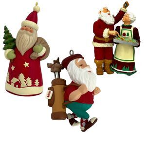 Hallmark Keepsake Ornaments St Nick Santas Day off Santa Sneaks holiday vintage